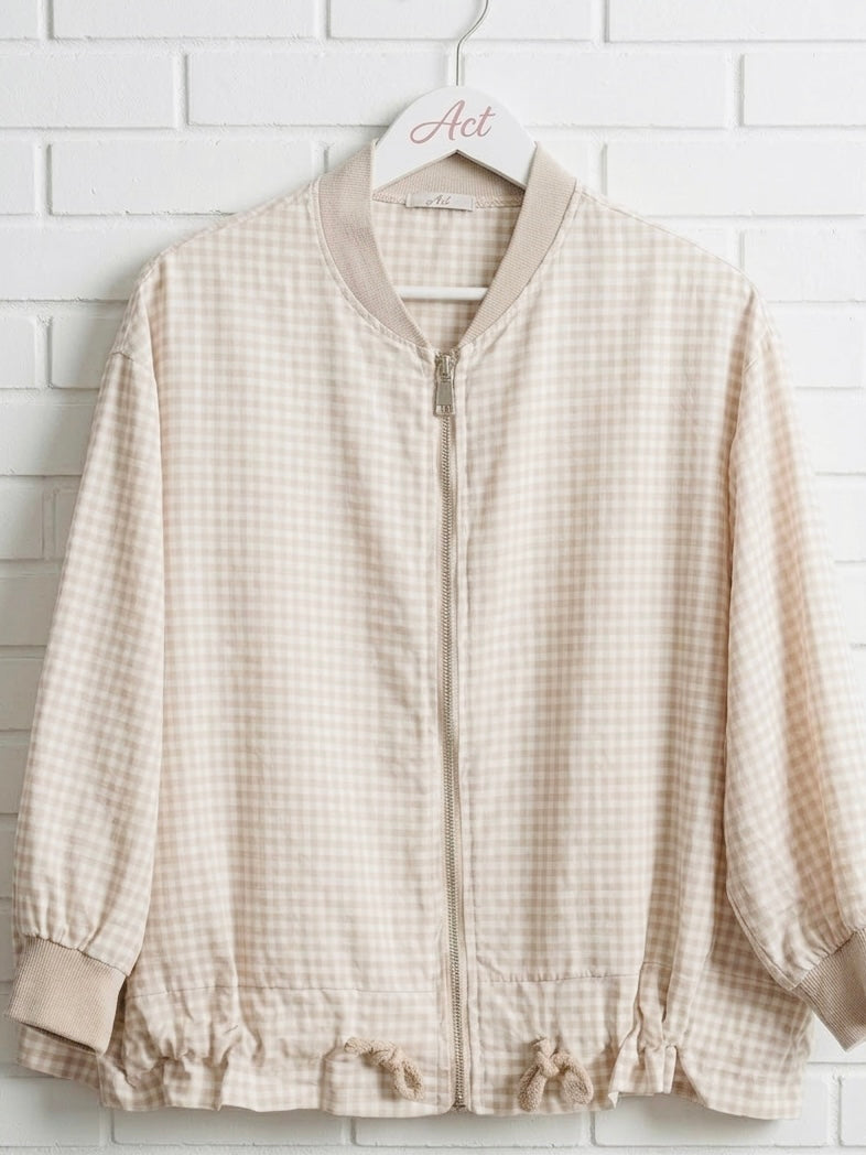 Chaqueta Bomber vichy +2 colores