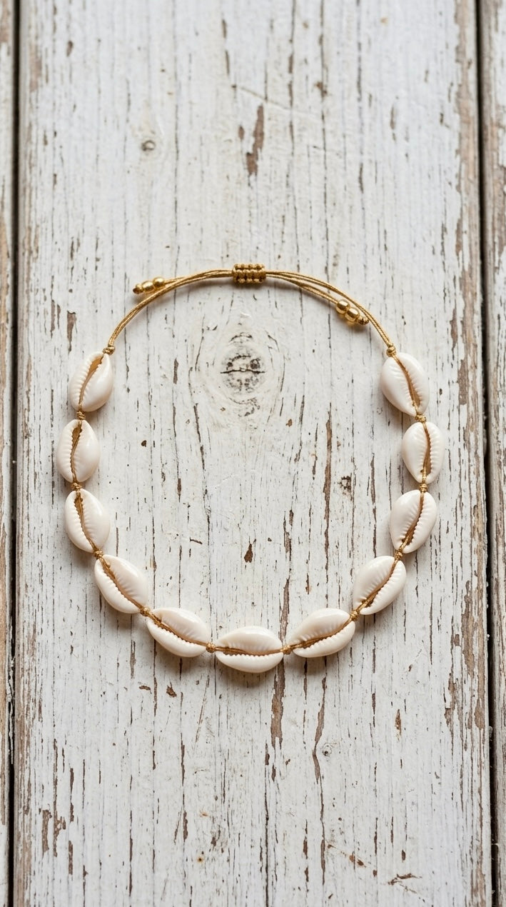 Pulsera tobillera concha marina