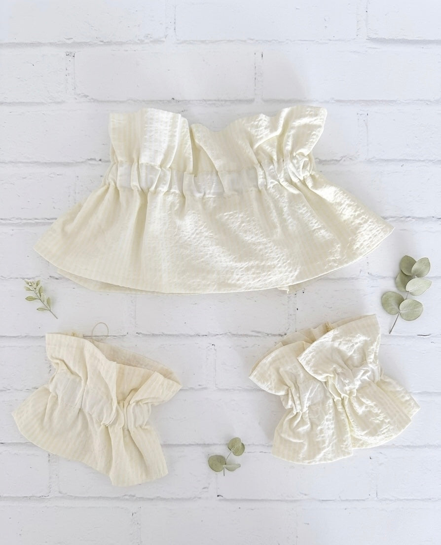 Conjunto de cuello y puños+1color