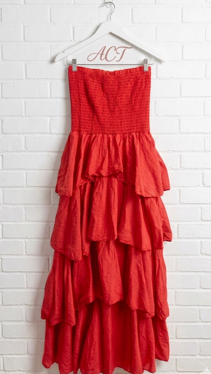 Vestido Maxi escote palabra de honor +8 colores