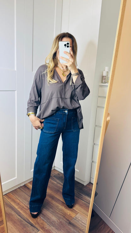 Wide leg jeans