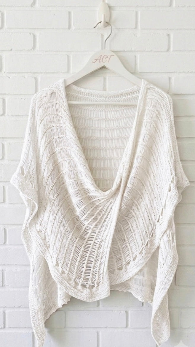 Poncho de hilo + 2colores