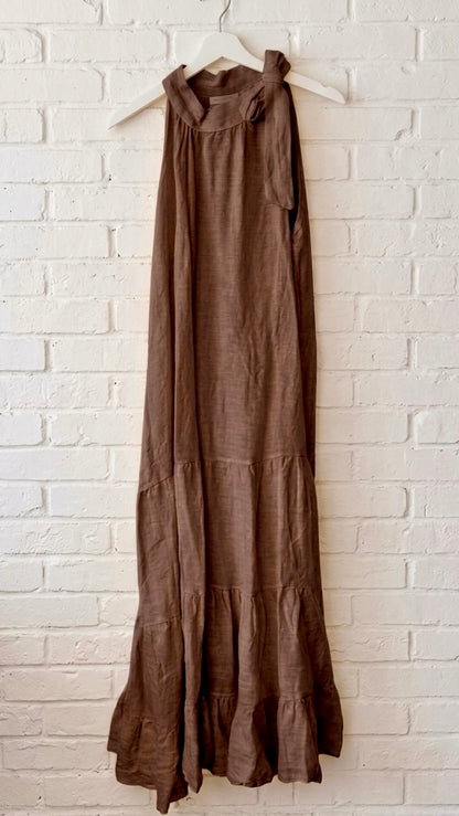 Vestido Maxi Halter de lino+ 6 colores