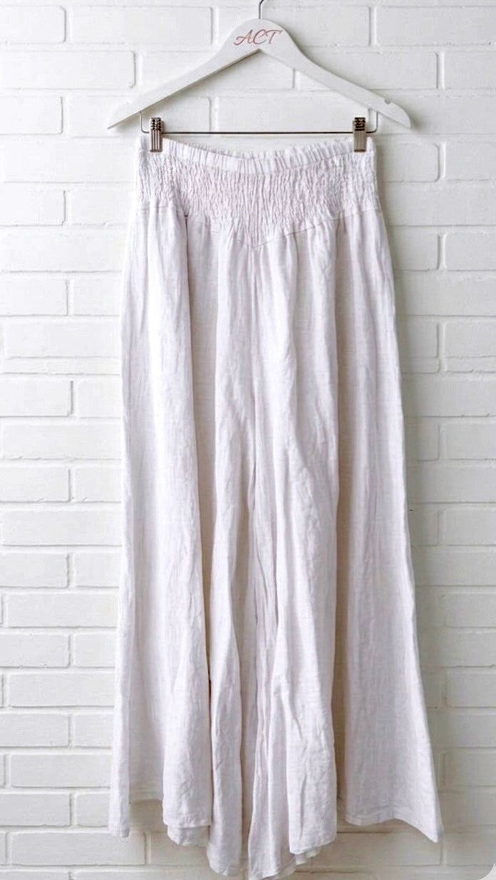 Pantalón palazzo de lino Aurora +6 colores