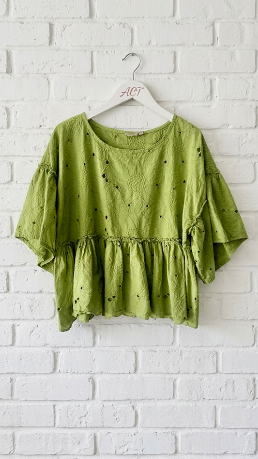 Blusa senda bordada +1color