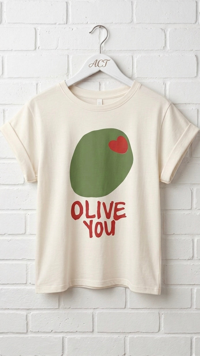 Camiseta Olive you +1 color