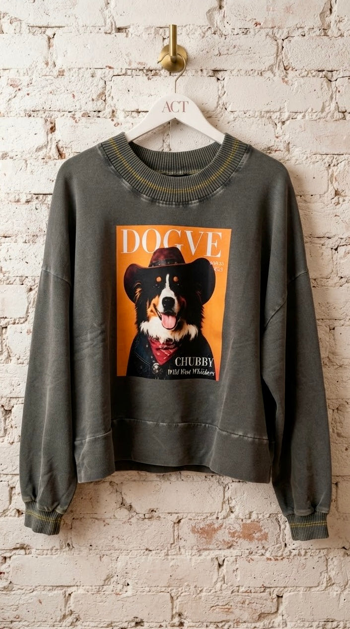 Sudadera Oversize Dogve Cowboy