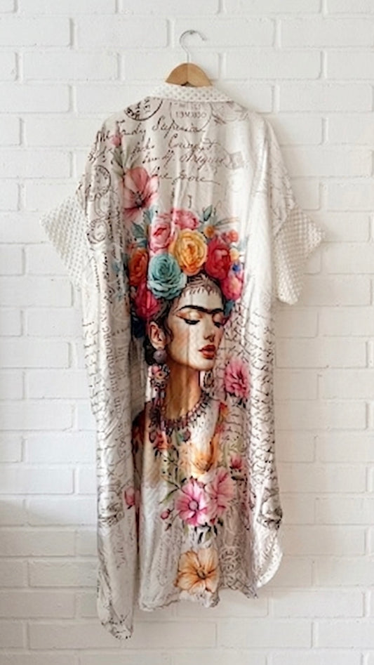 Kaftan camisero Frida Kahlo