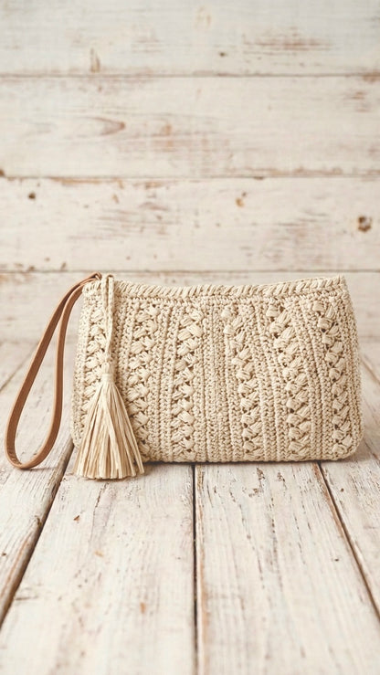 BOLSO CLUTCH & BANDOLERA CROCHET +1 Color