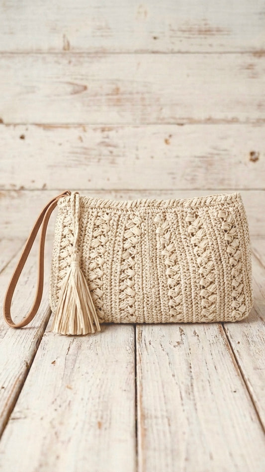BOLSO CLUTCH & BANDOLERA CROCHET +1 Color