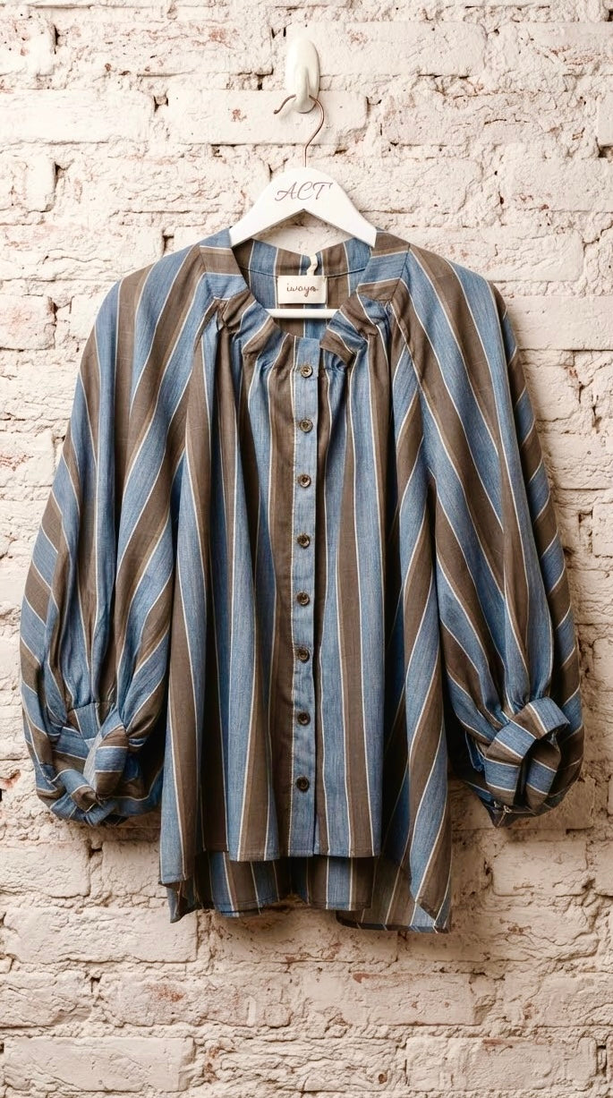 Blusa Rayas Bohème +1color