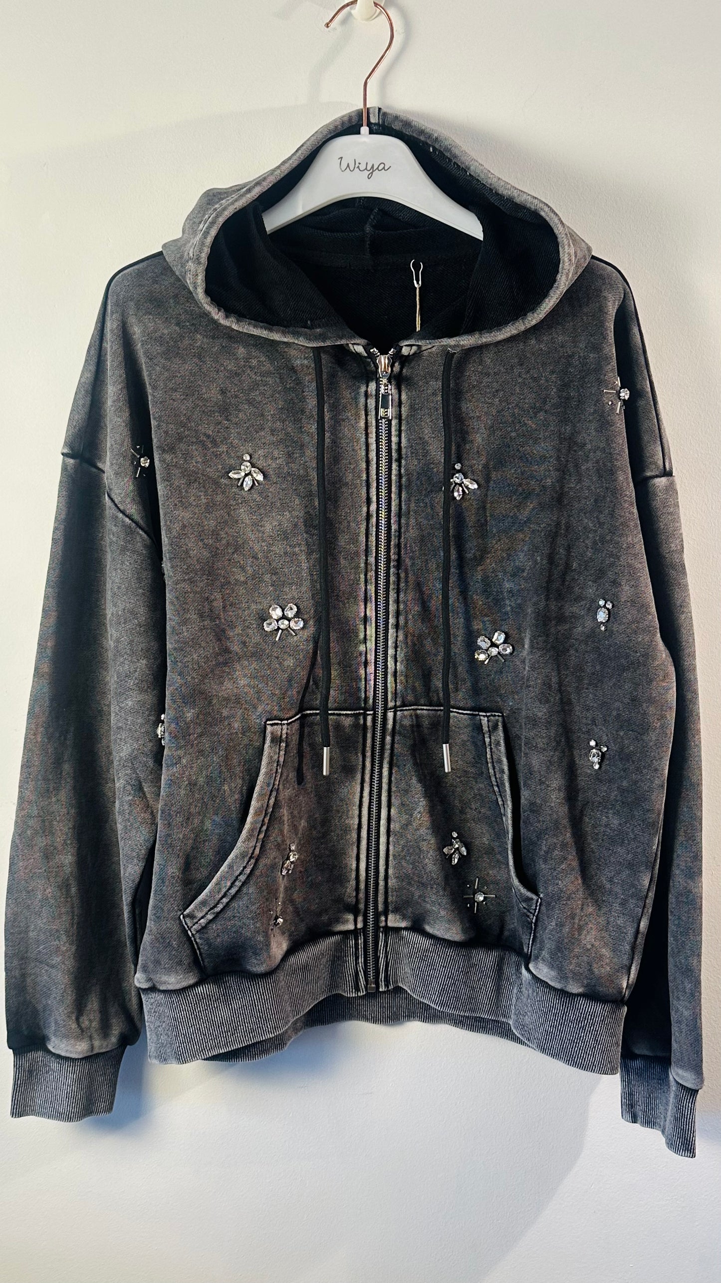 Sudadera Strass flor