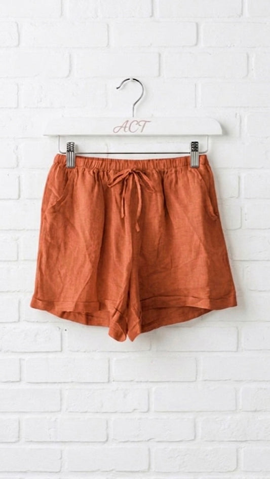 Pantalón corto de lino Aurora +5 colores