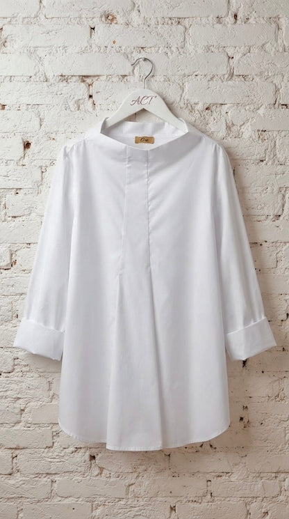 Blusa Minimalista Cuello Chimenea +2 colores