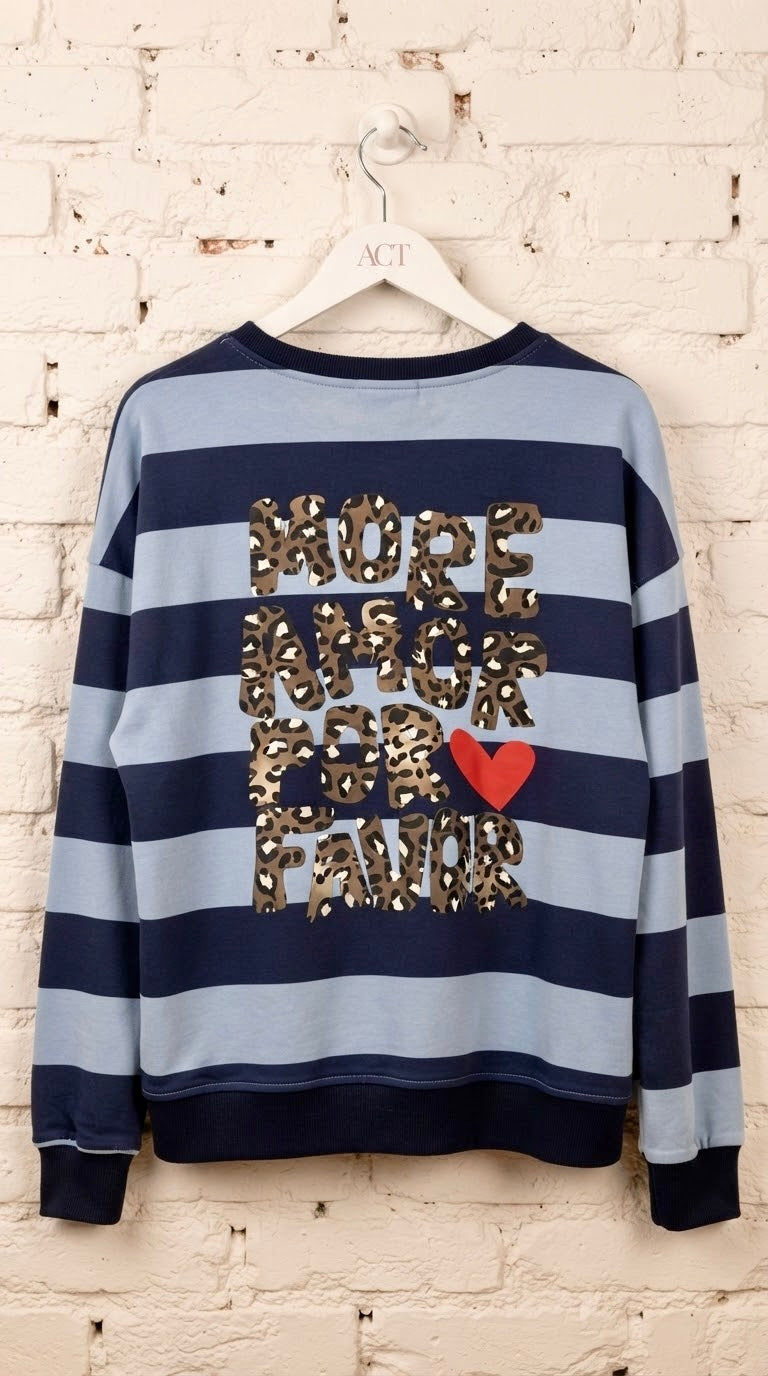 Sudadera Rayas Blue More Amor