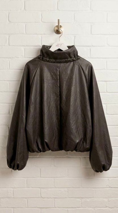 Chaqueta Cuello Fruncido