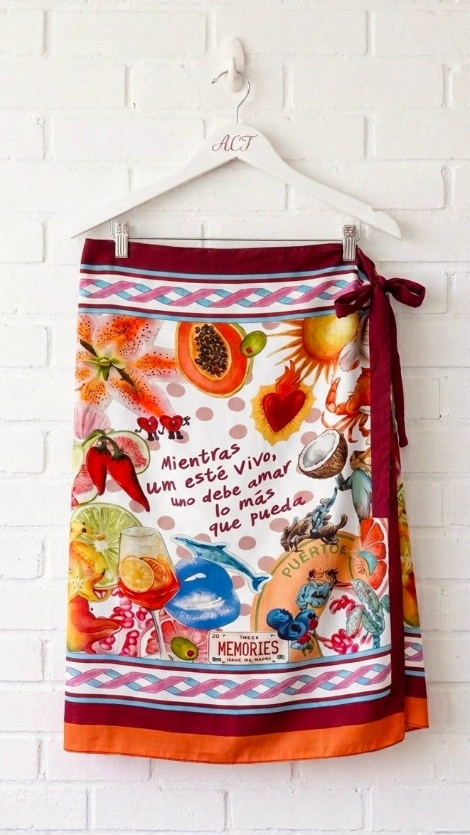 Falda pareo estampada +6 colores