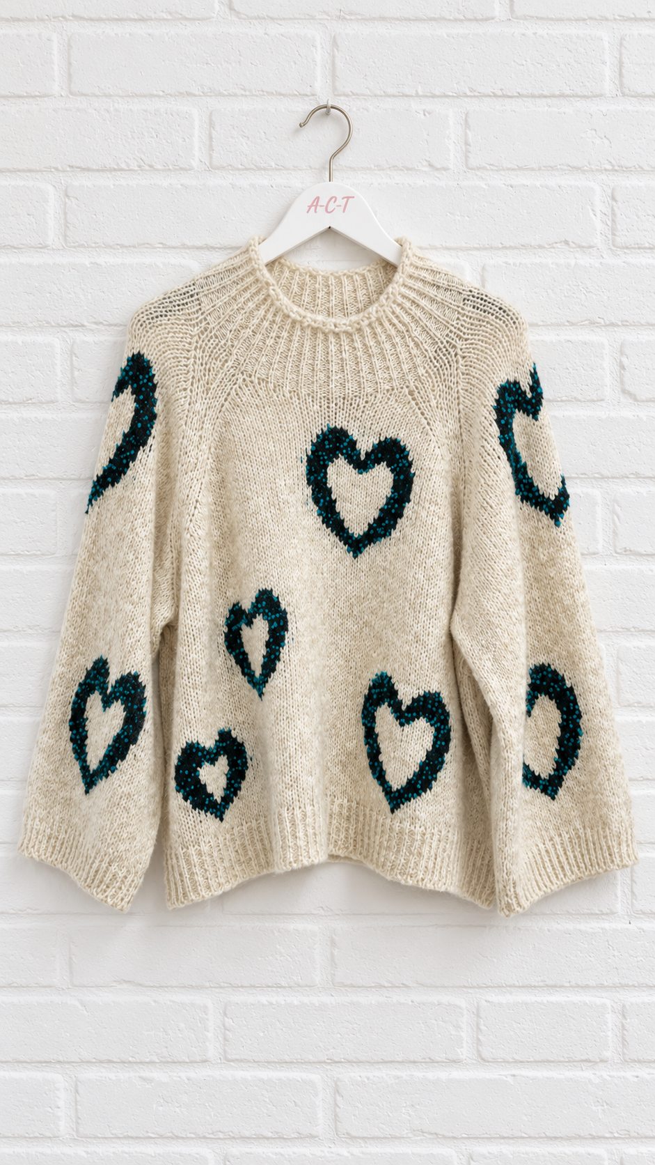 Jersey de Punto con Estampado Corazones +4 colores